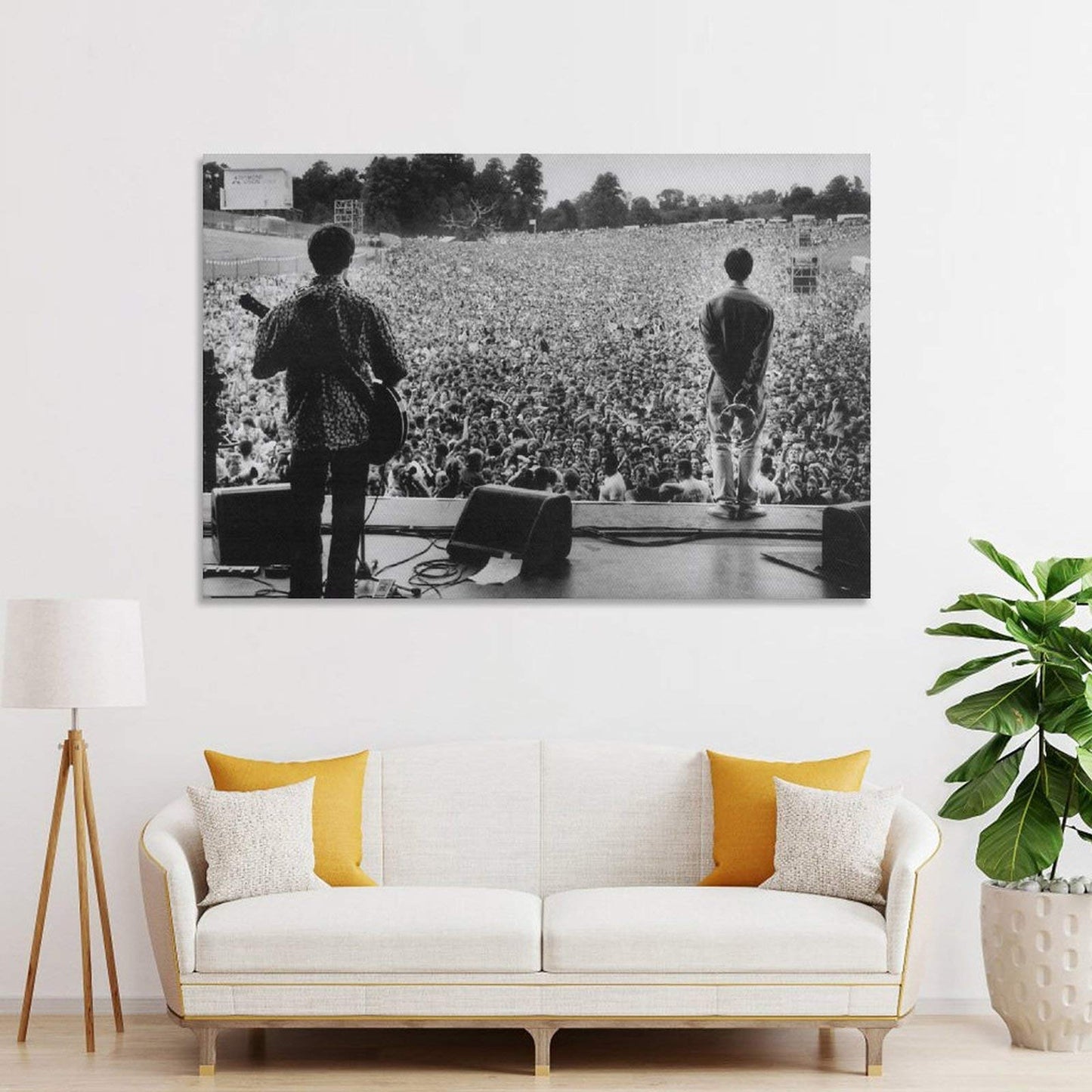 RAKKOTY Oasis on Twitter - On Stage - Liam Gallagher - Slane Panoramic Poster Canvas Wall Art Print Decorative Painting Artwork 12×18inch(30×45cm)