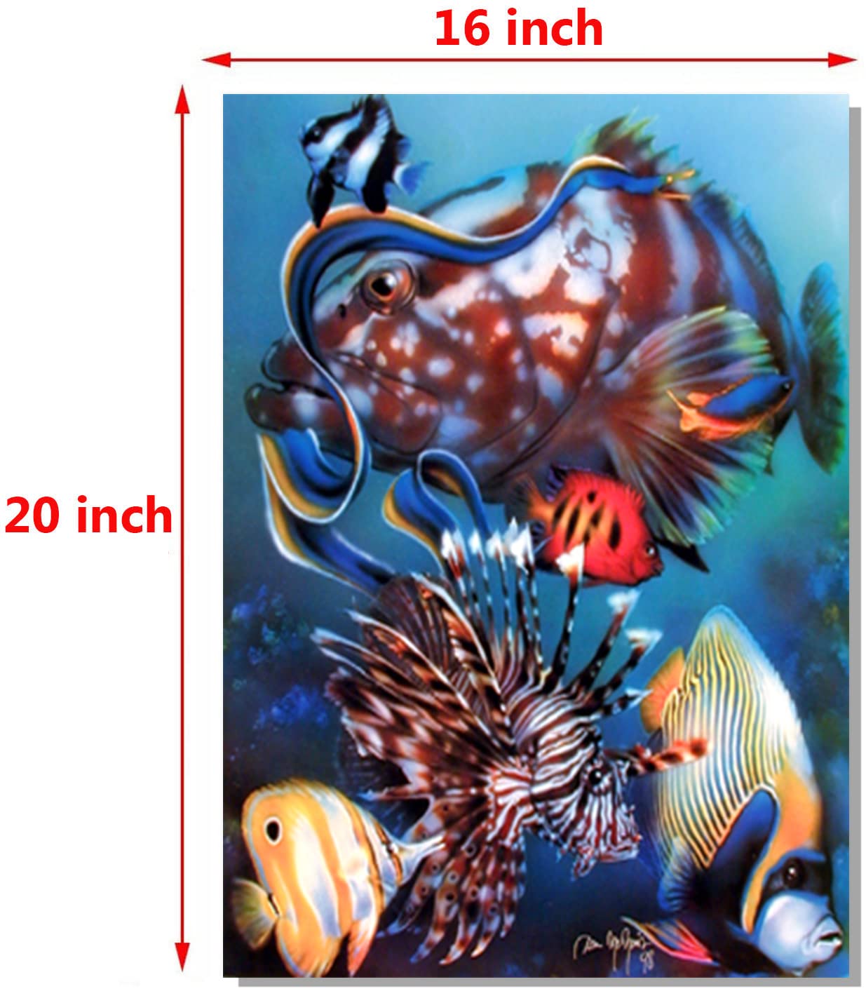 Impact Posters Gallery Underwater Ocean Sealife Tropical Fish Animal Wall Art Print Decor Poster (16x20)