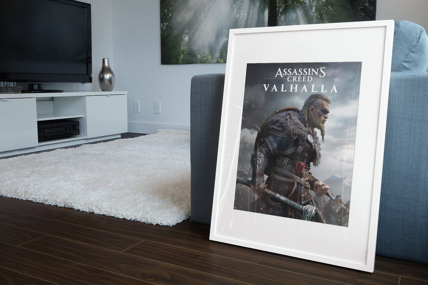Assassins Creed Poster Valhalla Merchandise Male Ultimate Edition Key Art Video Game Cover Video Gaming Gamer Collectibles Viking Eivor Varinsdottir Gift Home Cool Wall Decor Art Print Poster 12x18