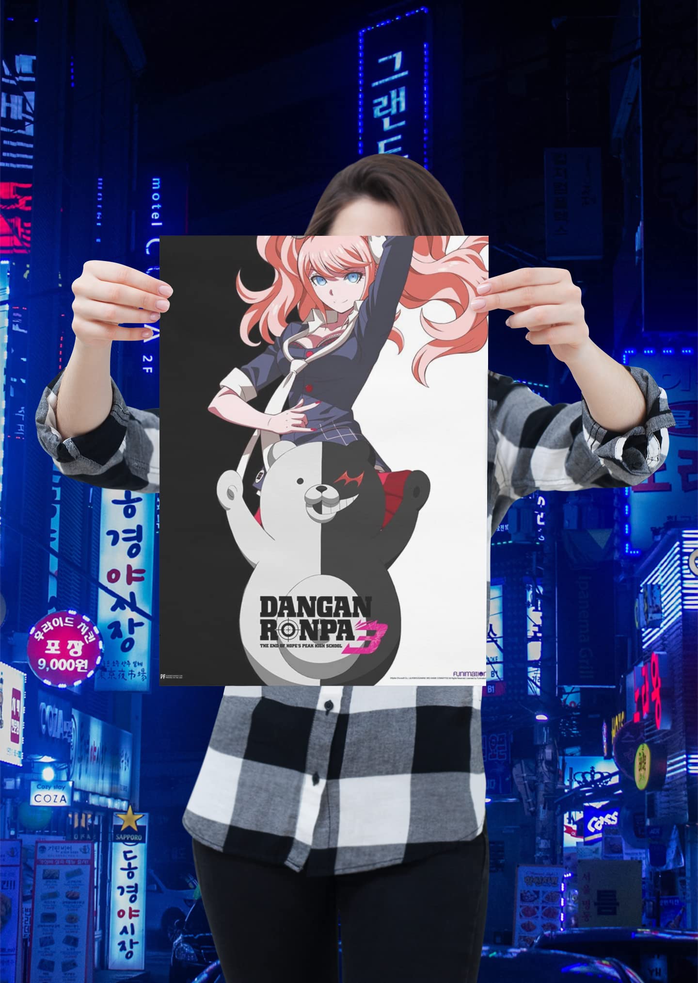 Danganronpa Mai Monokuma Video Game Poster Gamer Gaming Danganronpa Manga Anime Posters Danganronpa Merch Dangan Ronpa Anime Room Merchandise School Trilogy Cool Wall Decor Art Print Poster 12x18