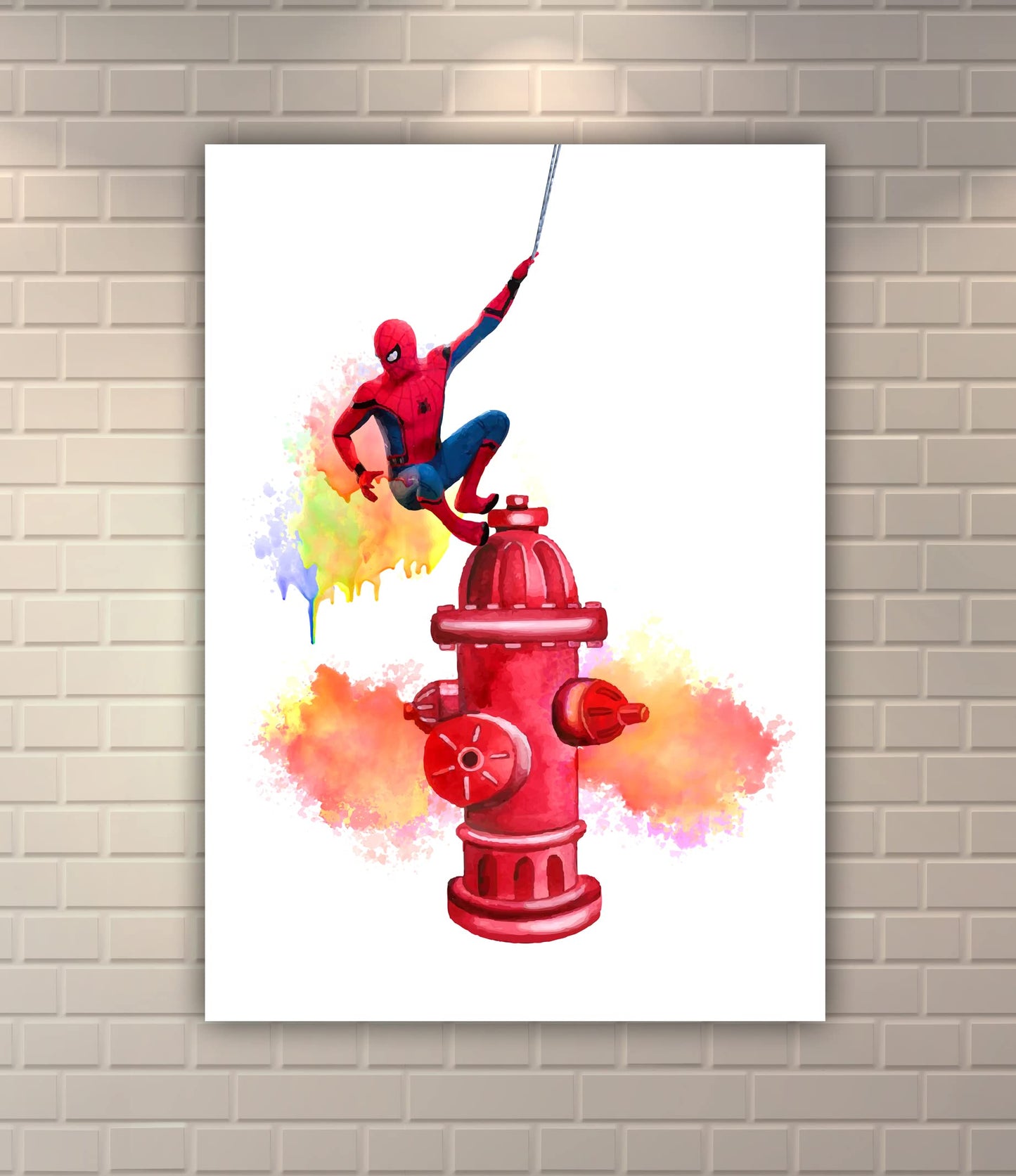 OzWood Crafts- Spiderman Wall Decor Poster Prints, Set of 4 FRAMELESS (8''x10''), Superhero room decor for boys, Spiderman Posters for Boys Room, Spiderman Wall Art, Spiderman Room Decor