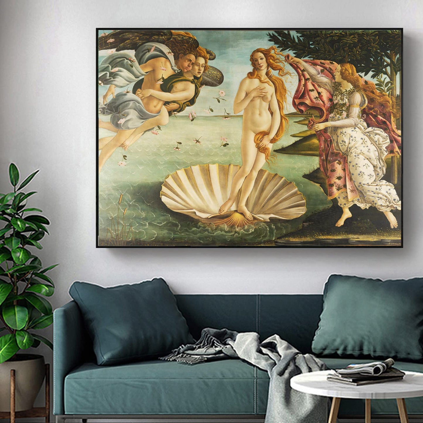 ZZPT Sandro Botticelli Wall Art Print - The Birth of Venus Poster - Abstract Painting Modern Canvas Art Wall Decor for Living Room Bedroom Home Decor Unframed (12x18in/30x45cm)