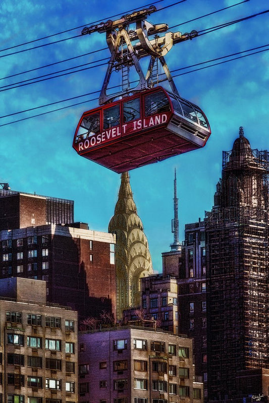 Roosevelt Island Tram by Chris Lord Photo Photograph Cool Wall Decor Art Print Poster 12x18