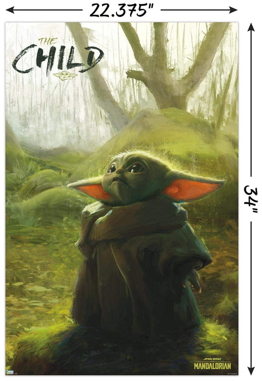 Trends International Star Wars: The Mandalorian - Forest Wall Poster, 22.375" x 34", Unframed Version