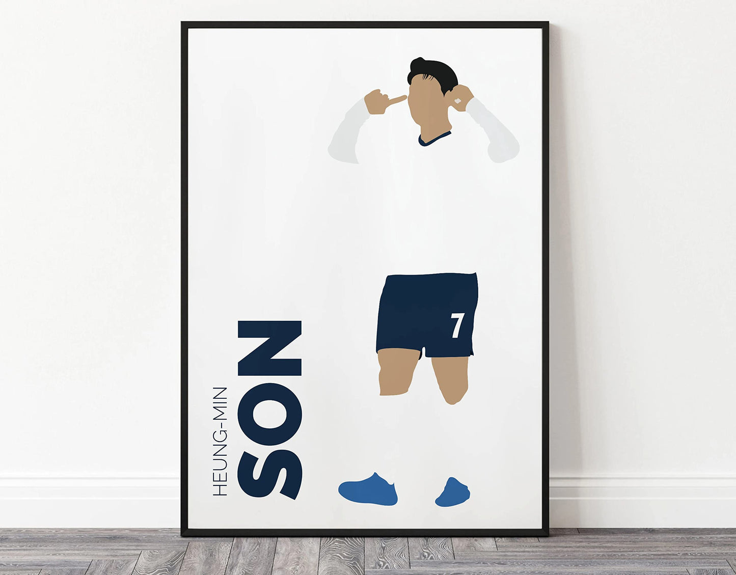 Heung-Min Son Poster Football Print Player Poster Art Football Gift - UNFRAMED (9" x 11")