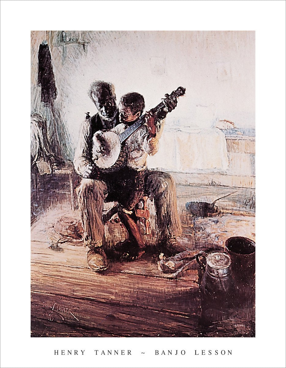 HUNTINGTON GRAPHICS Banjo Lesson by Henry Ossawa Tanner - Art Print/Poster 11x14 inches