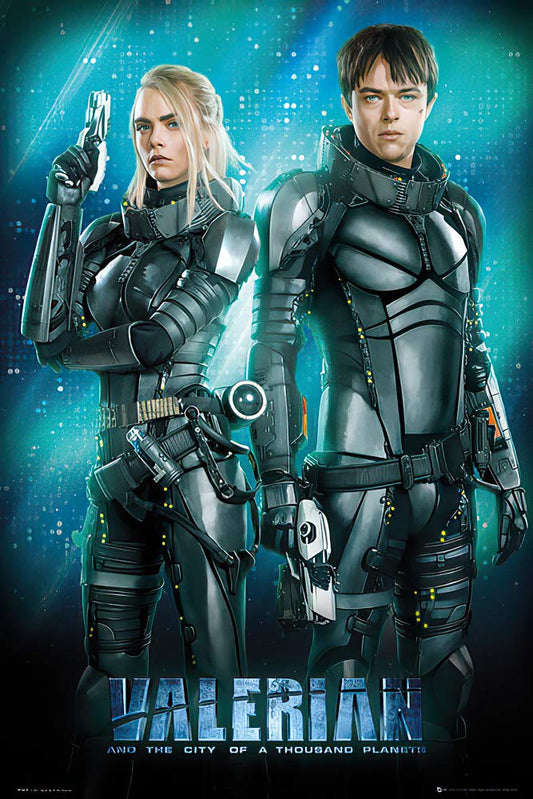 POSTER STOP ONLINE Valerian and The City of a Thousand Planets - Movie Poster/Print (Valerian & Laureline) (Size 24" x 36")