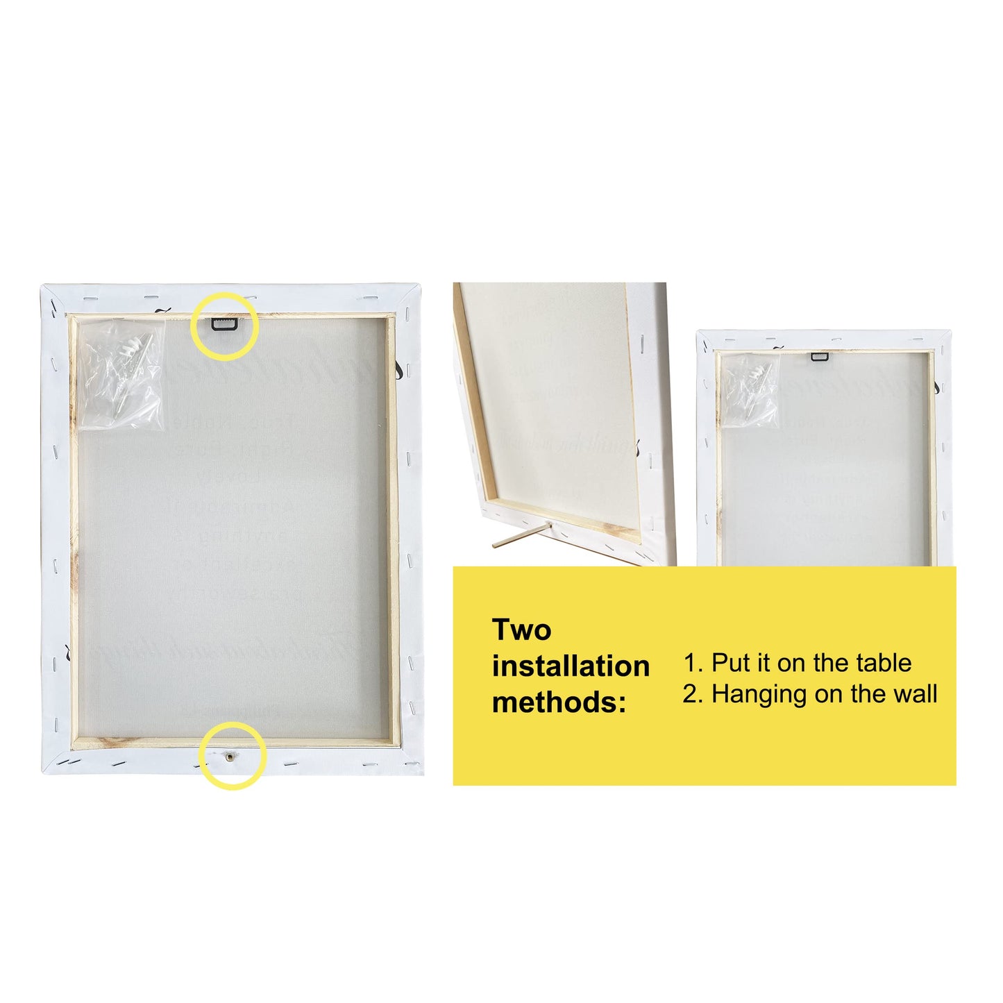 Master Bedroom Sign Wall Art Canvas Print Give It to God and Go to Sleep Poster Framed Motivational Modern Painting for Home Wall & Tabletop Decor