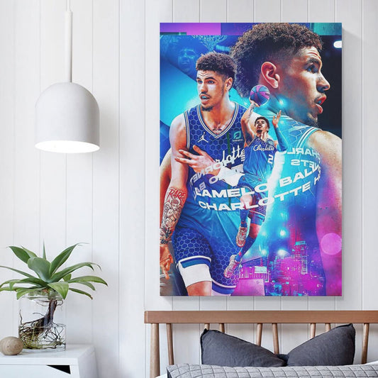 LaMelo Basketball Ball Poster Decorative Painting Canvas Wall Posters and Art Picture Print Modern Family Bedroom Decor Posters 12x18inch(30x45cm)