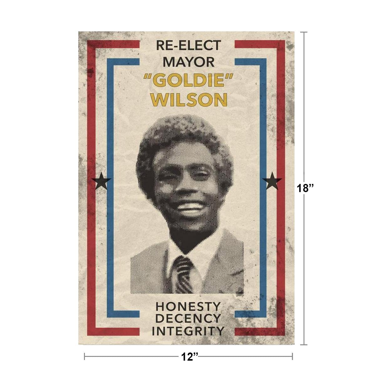 Re Elect Mayor Goldie Wilson Movie Cool Wall Decor Art Print Poster 12x18