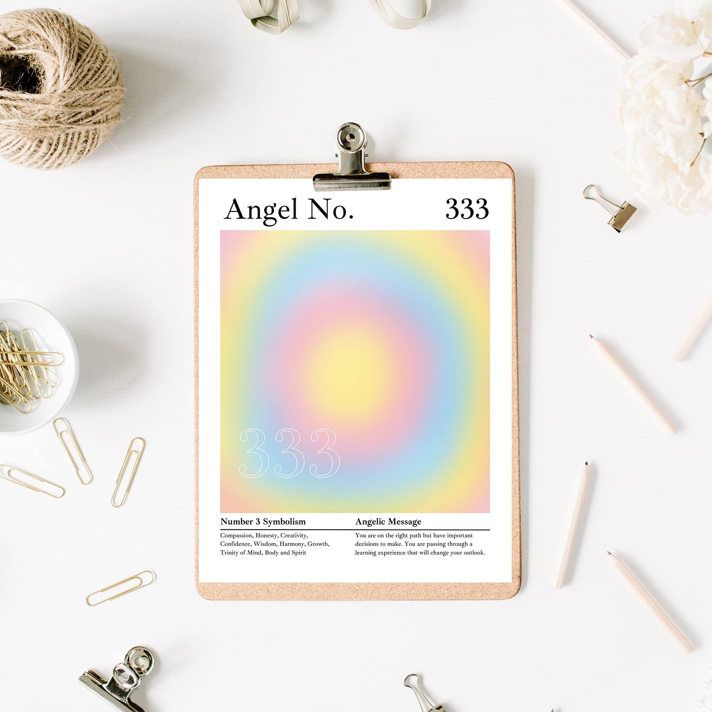 Roxbury Row Aura Poster Aesthetic, Angel Number Poster, Aesthetic Posters, Gradient Painting, Astrology, Spiritual Posters, Posters & Prints (8x10 Unframed Aura Posters, Angel Number 333: Support)