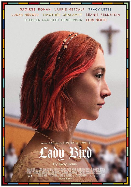 Lady Bird Movie Poster Limited Print Photo Saoirse Ronan, Timothée Chalamet, Odeya Rush Size 11x17#1