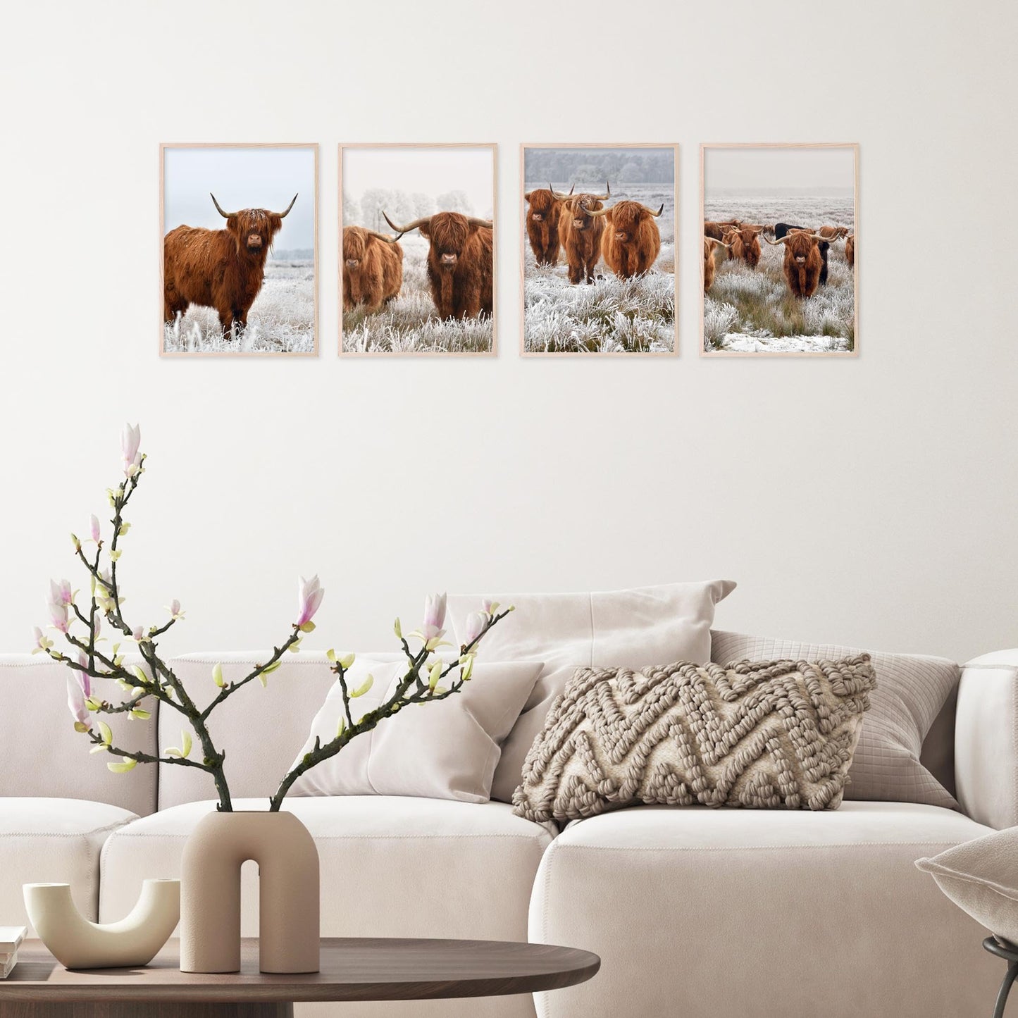 Insire Highland Cow Picture, Highland Cow Pictures Wall Decor, Highland Cow Art, Highlander Cow Decor, Highland Cow Wall Decor, Highland Cow Print, Highland Cow Poster - Unframed (8x10”)