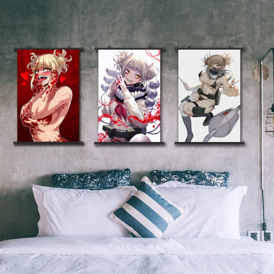 FOZUBB Anime Poster Manga for Himiko Toga - Fabric Prints Premium Artistic Hanging Wall Art Room Decor (17 x24 ) multicolor
