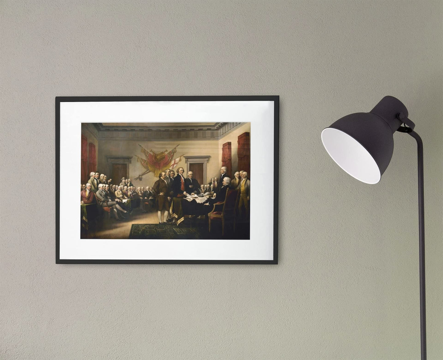 Signing of Independence America Poster Document Motivational Inspirational Classy Aesthetic Modern Graphic Picture Photograph United States US American Cool Wall Decor Art Print Poster 18x12