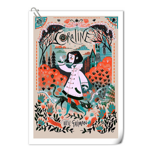 Coraline Movie Poster Anime Posters Canvas Art Prints Picture for Living Home Room Bedroom Wall Decoration Painting - Unframed 8x12 inch