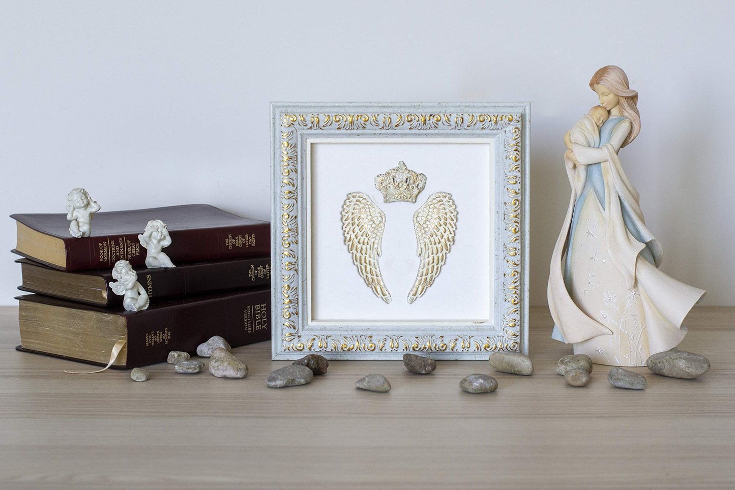 Angel wings wall decor (7.87x7.87) in