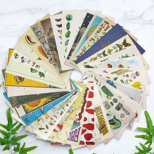 SUPOW Vintage Wall Collage Kit 70pcs, Aesthetic Room Decor Pictures, Cottagecore Botanical Art Illustration, Dorm Photo Prints, Tarot Posters, Trendy Bedroom for Teen Girls 4x6 inch