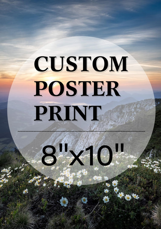 FULL HOUSE Upload Your Photo/Image Custom Personalized Photo to Poster Printing Home Decor Wall Art Prints(8"x10")