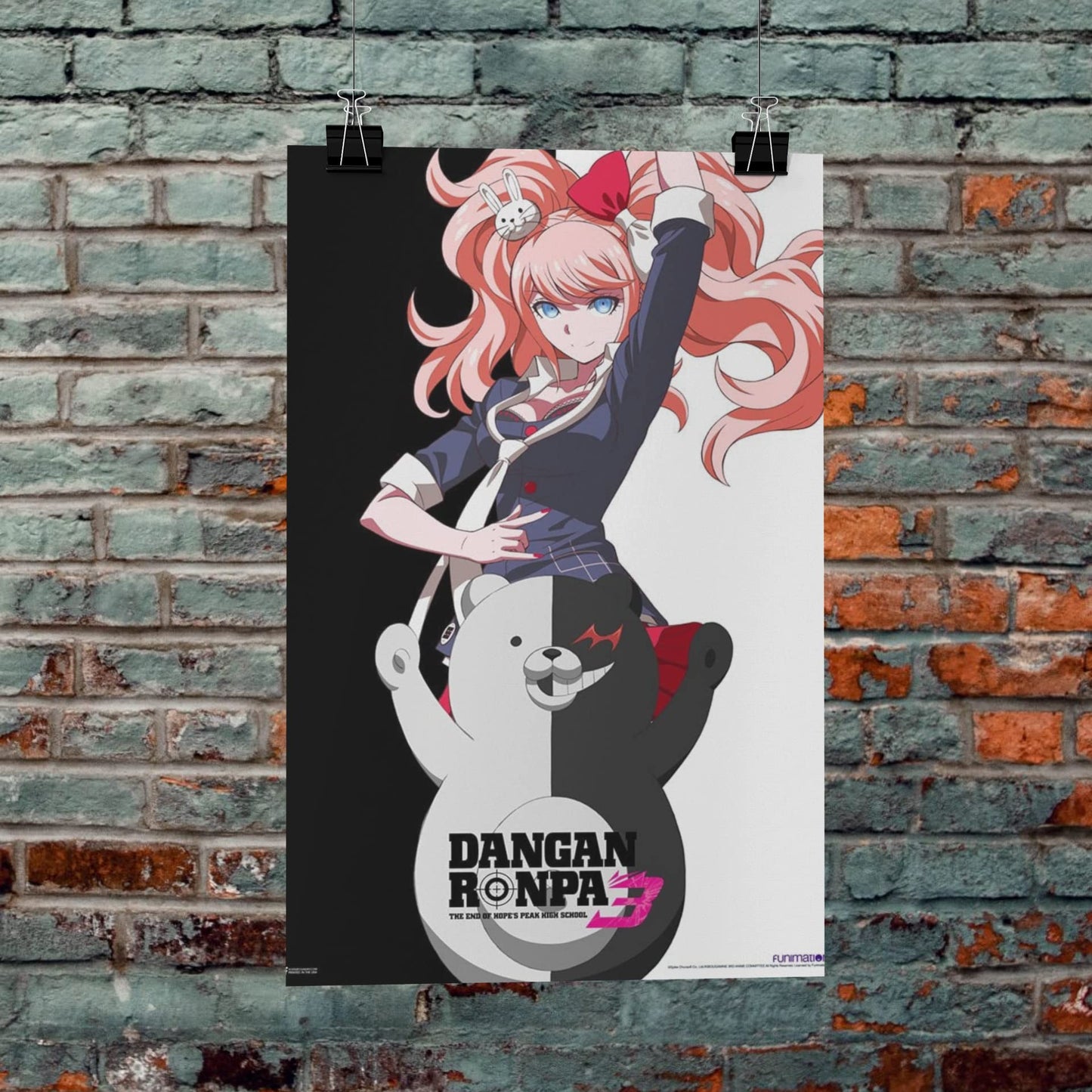 Danganronpa Mai Monokuma Video Game Poster Gamer Gaming Danganronpa Manga Anime Posters Danganronpa Merch Dangan Ronpa Anime Room Merchandise School Trilogy Cool Wall Decor Art Print Poster 12x18