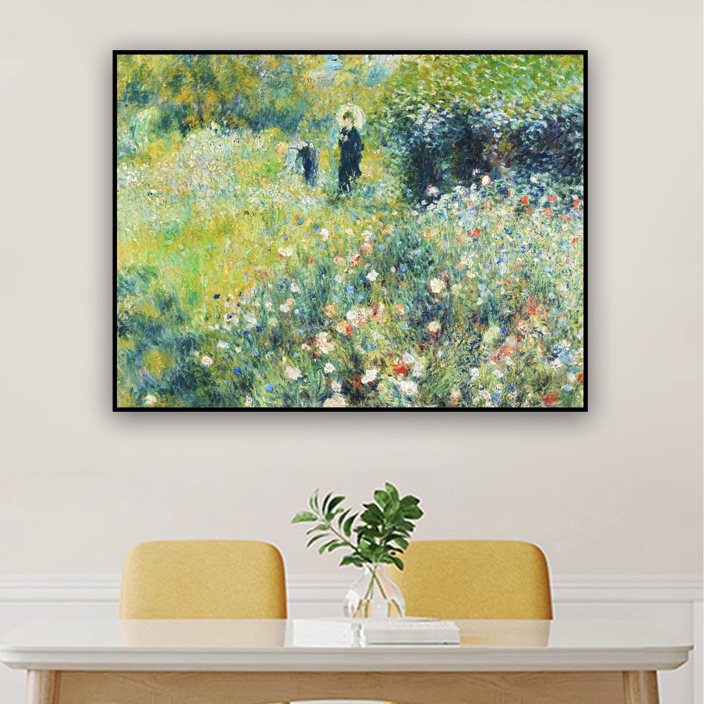 ZZPT Pierre Auguste Renoir Poster Print - Summer Landscape Canvas Wall Art - Oil Painting Reproduction Abstract Wall Decor for Living Room Office Unframed (12x16in/30x40cm)