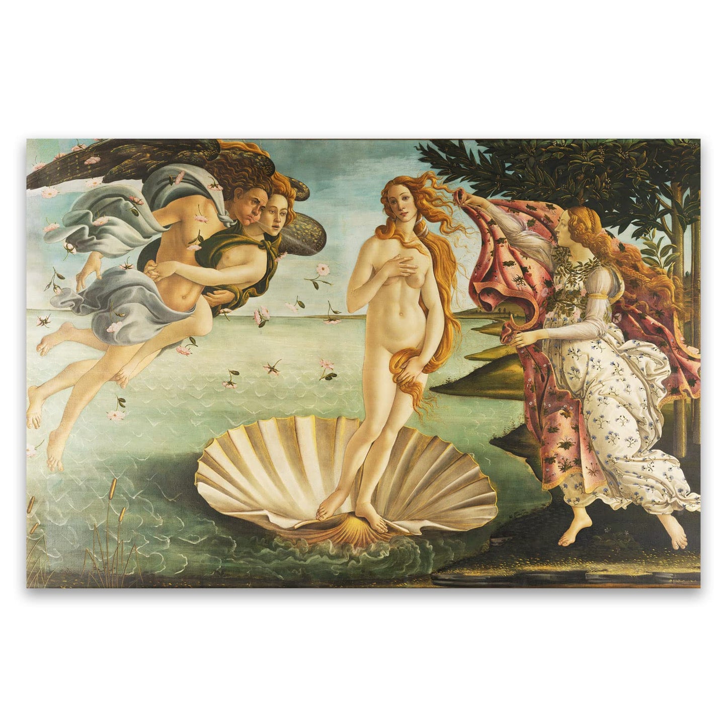 ZZPT Sandro Botticelli Wall Art Print - The Birth of Venus Poster - Abstract Painting Modern Canvas Art Wall Decor for Living Room Bedroom Home Decor Unframed (12x18in/30x45cm)