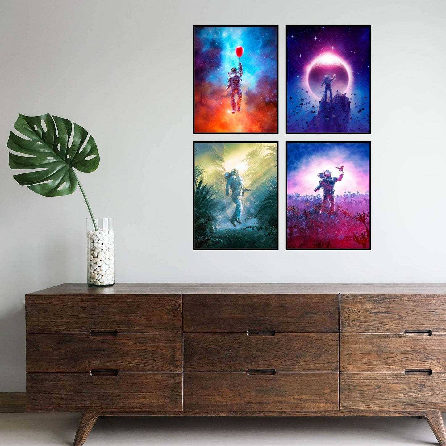 Insire Galaxy Wall Art, Astronaut Wall Art, Astronaut Poster, Astronaut Photos, Space Tourism Poster, Astronauts Poster, Space Posters for Boys Room - Unframed (8x10”)