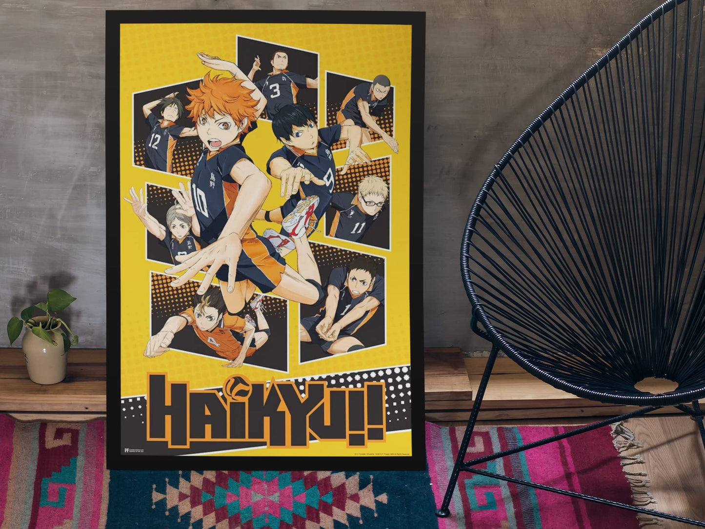 Haikyuu Poster Karasuno High School Volleyball Team Shoyo Anime Stuff Haikyuu Manga Haikyu Anime Poster Crunchyroll Streaming Anime Merch Animated Series Show Cool Wall Decor Art Print Poster 12x18