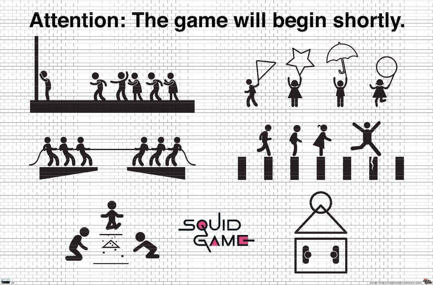 Trends International Netflix Squid Game - Games Wall Poster, 22.375" x 34", Unframed Version