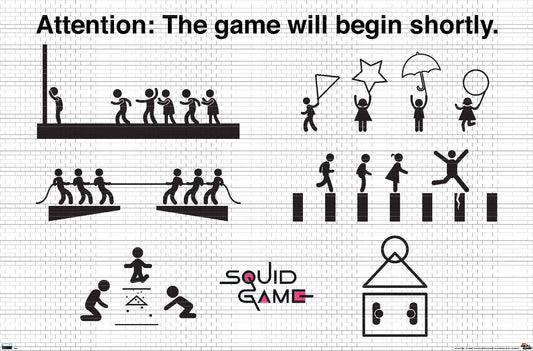Trends International Netflix Squid Game - Games Wall Poster, 22.375" x 34", Unframed Version