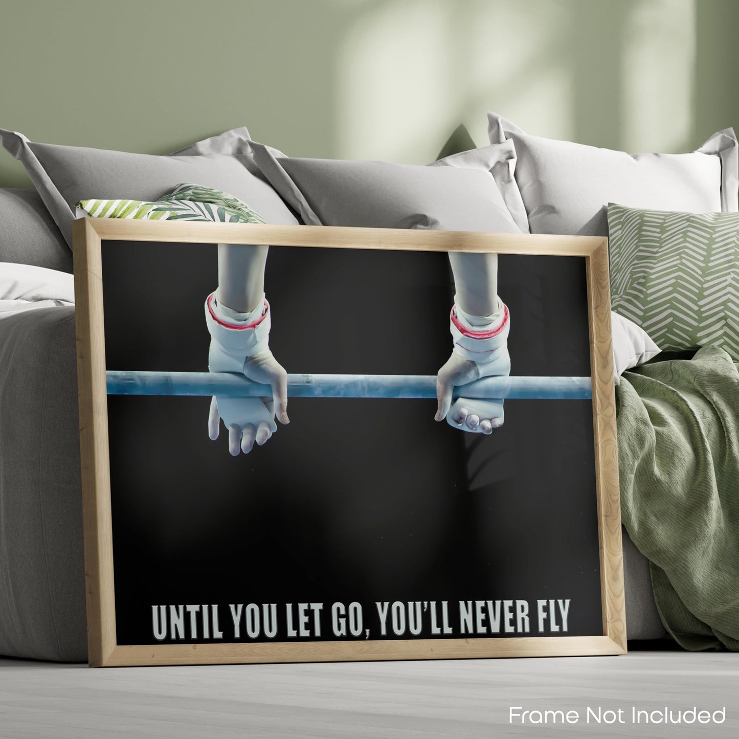 Inspirational Wall Art Co. - Let Go - Gymnastics College Beam Coach Rings Motivational Quotes Workout Posters - Print Home Gift Teen Kids Girls Bedroom Decor - 11X14 inches