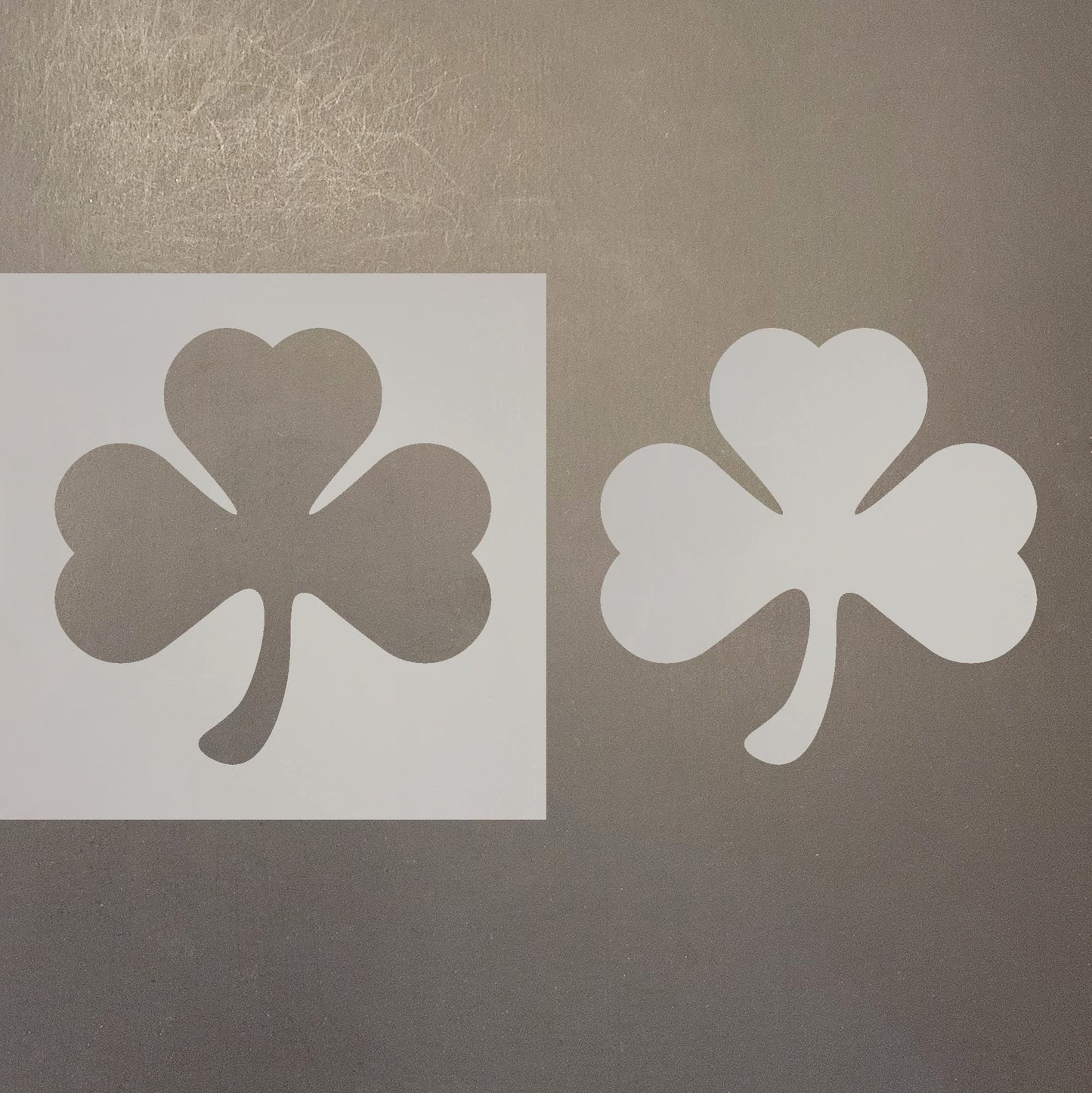 Shamrock Reusable Mylar Stencil - Art Craft Supplies 4 Inch