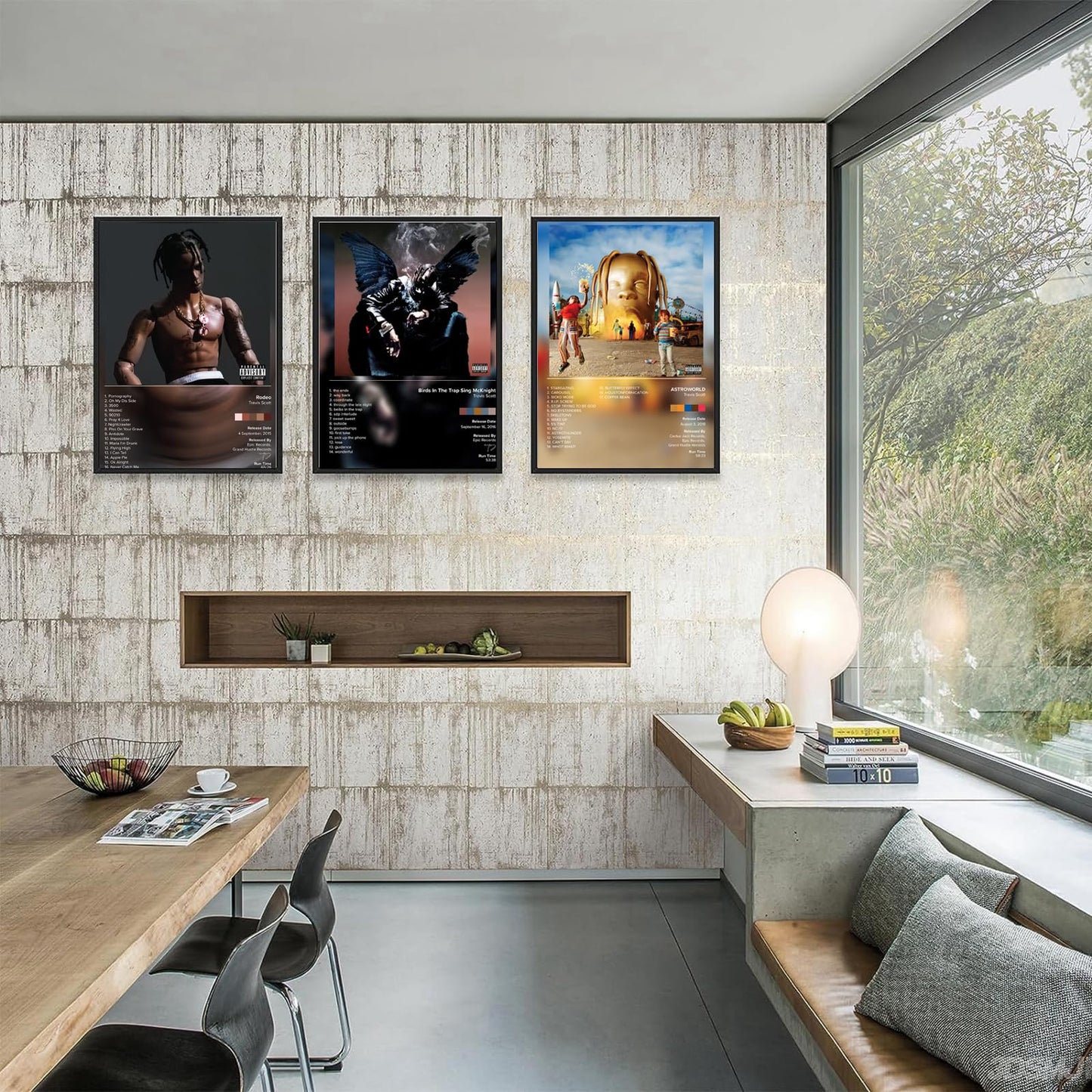 FAIRAH Travis Poster Astroworld Album Cover Poster (8x12 Inch -Unframed) Print Artwork Aesthetic Wall Art for Girls and Boys Teen Dorm Decor