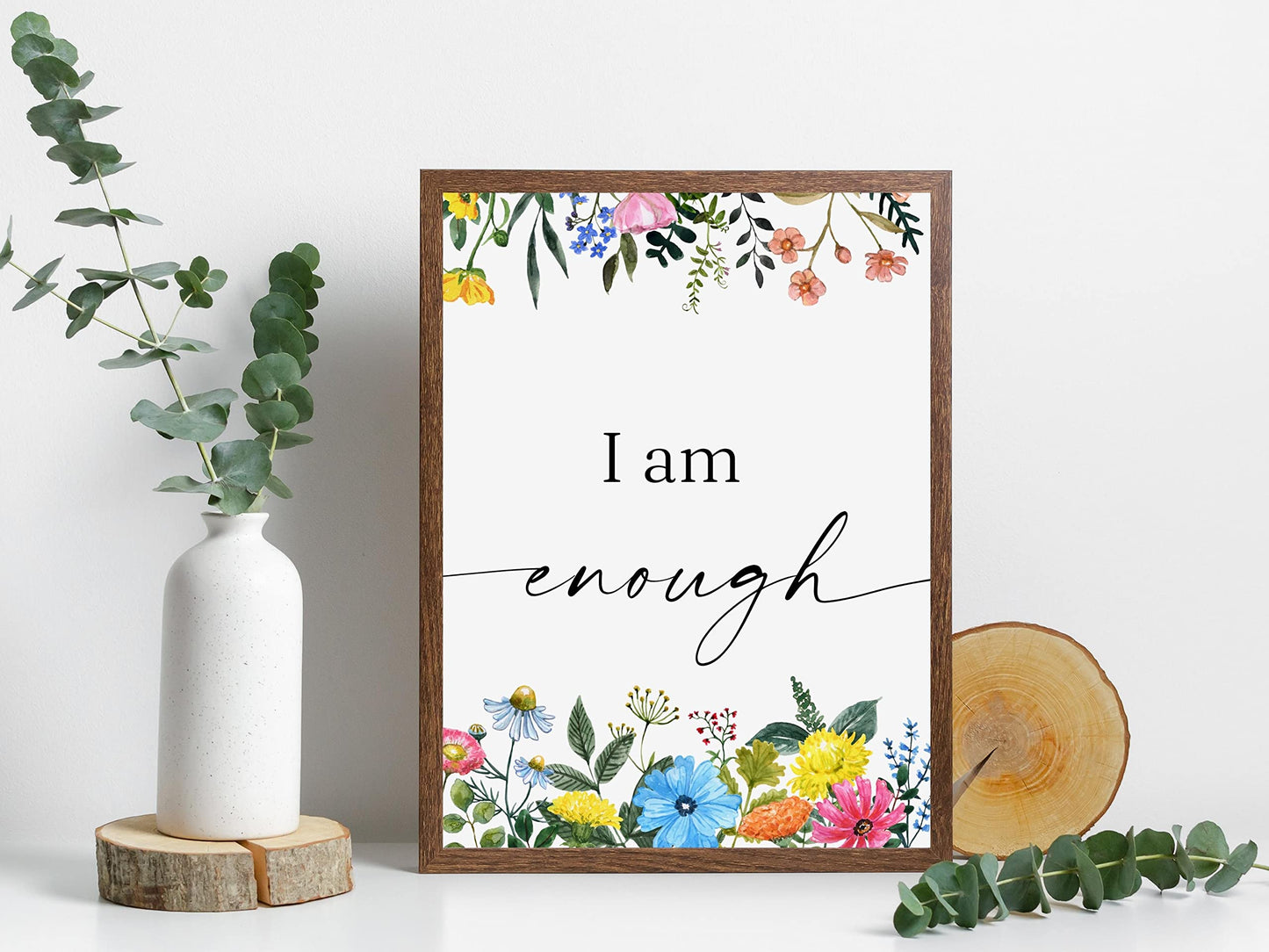 JUJU'S VIBES Affirmation Wall Decor Aesthetic, Inspirational Wall Art Posters, Positive Affirmations Wall Art Prints Aesthetic For Women, Teen Girls, Room, Bedroom, Office, Dorm, Set of 6, 8x10 UNFRAMED