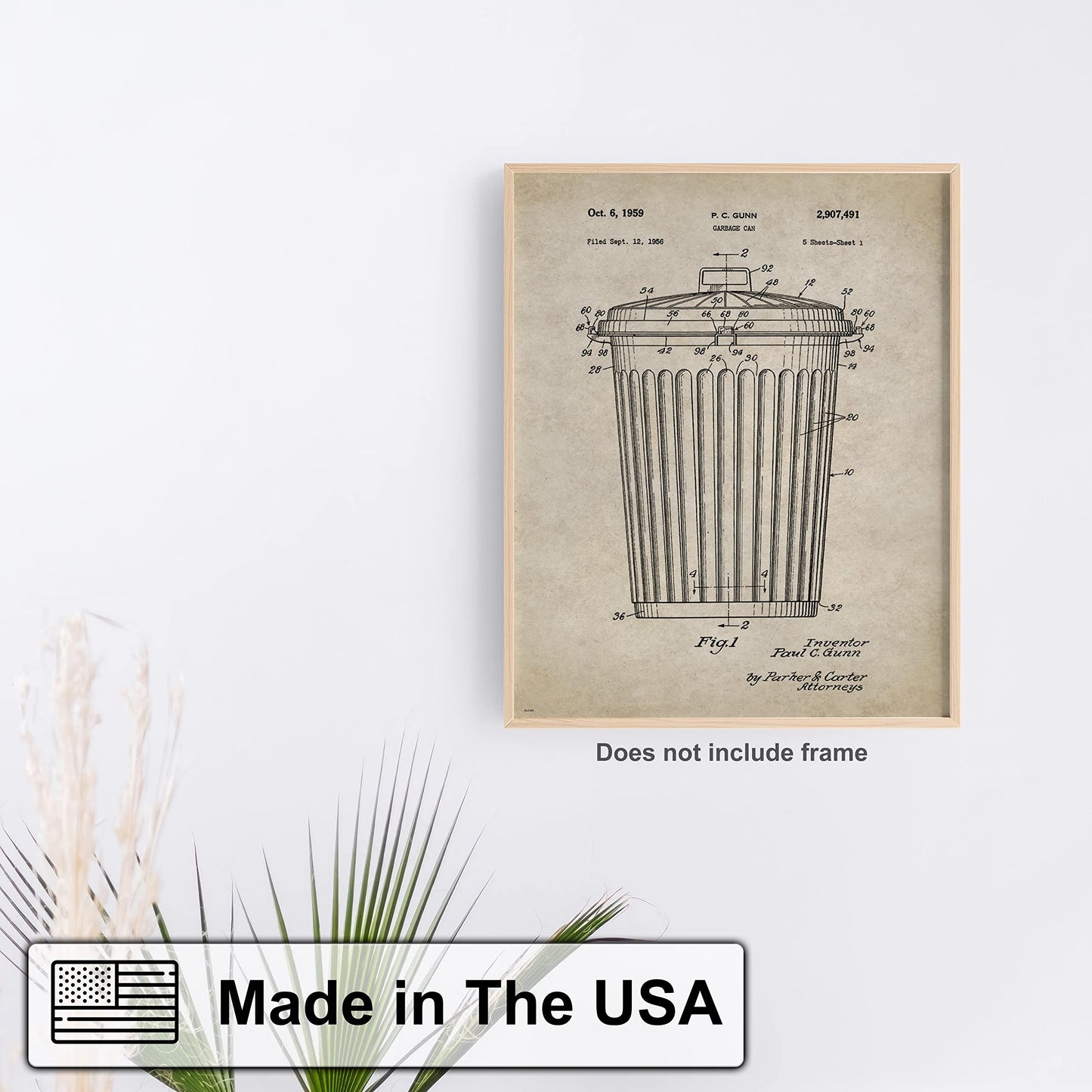 Garbage Truck Driver Patent Poster Art Print 11x14 Sanatation Worker Toys Wall Decor Pictures