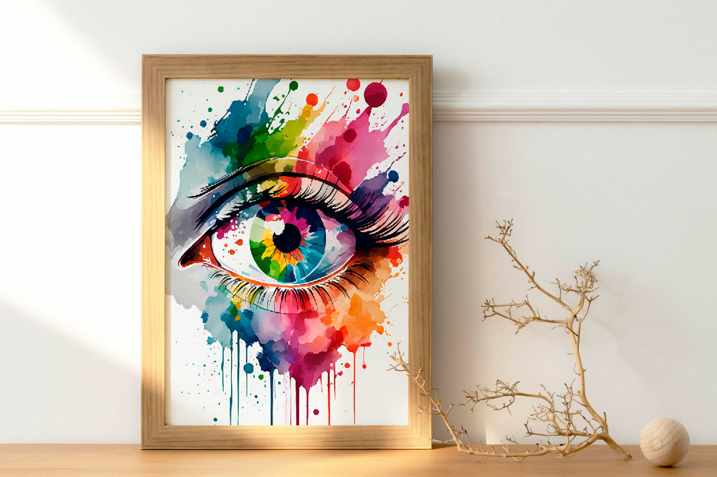 Human Eye Anatomy Watercolor Poster Art Print Human Iris and Pupil Structure Office Decor Medical Decor Ophthalmology Optometry Abstract Anatomy Art 8x10 inc. Unframed Print