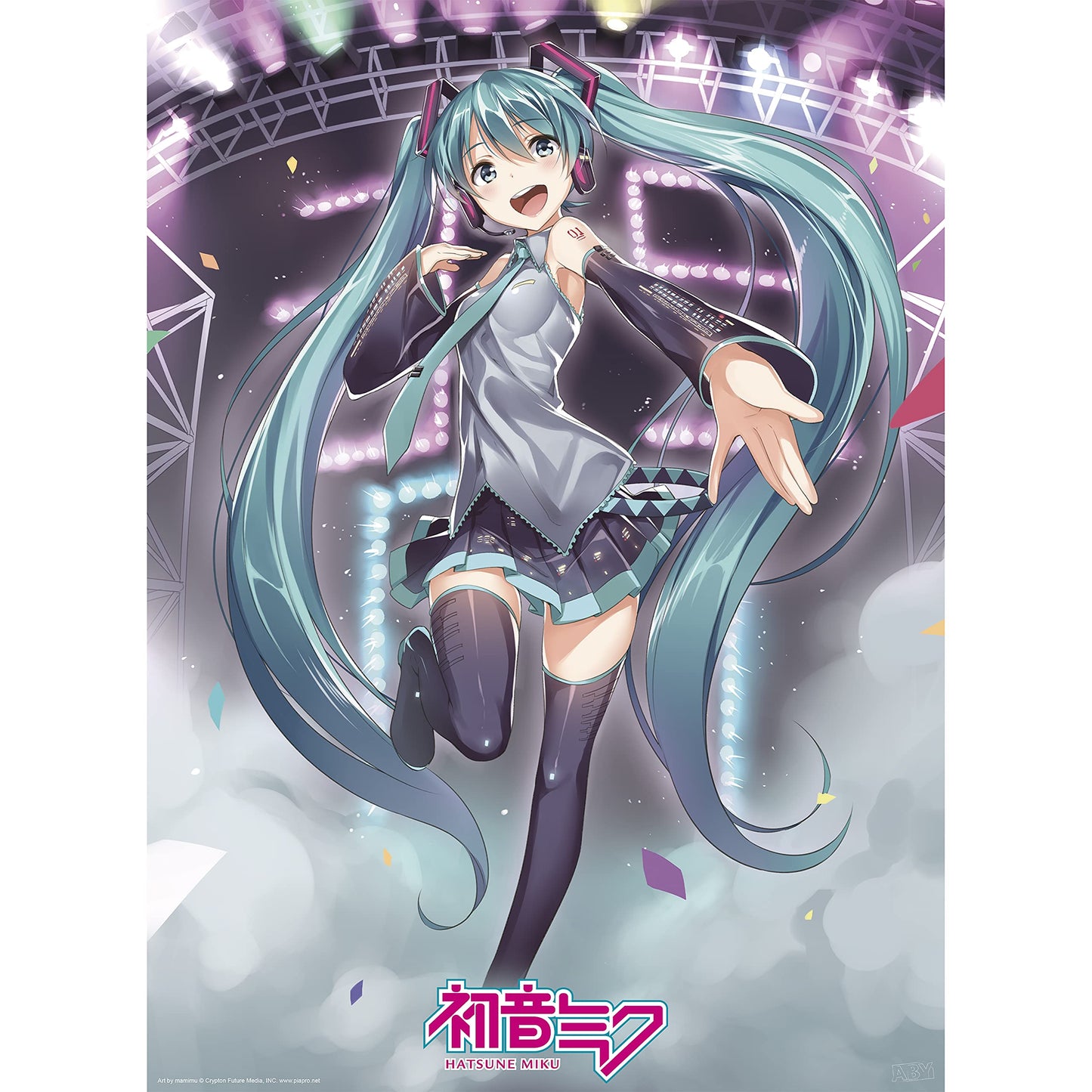 ABYstyle Hatsune Miku Unframed Hatsune Miku Boxed Poster 15" x 20" Featuring Miku, Luka, Rin, Len, Kaito & Meiko Anime Manga Wall Art Prints for Bedroom Office Room Home Decor