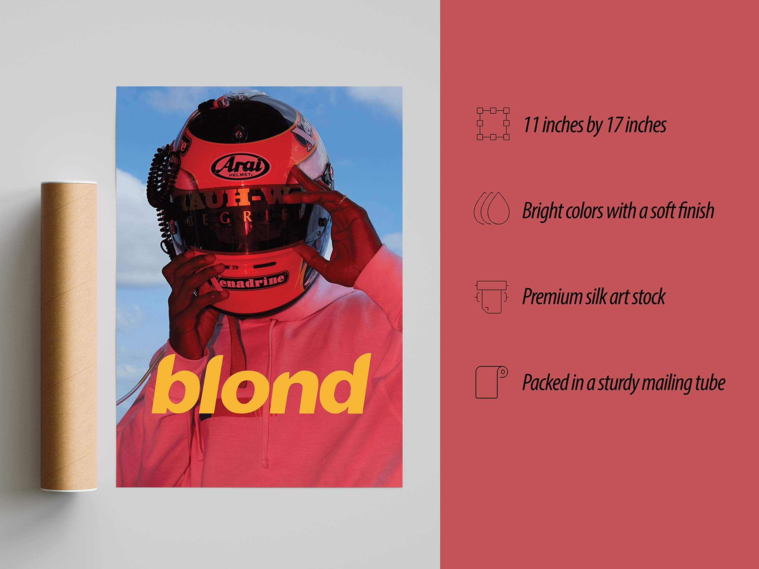 Inkvo Frank Ocean Poster Blond, Moto Blond Album Cover Music