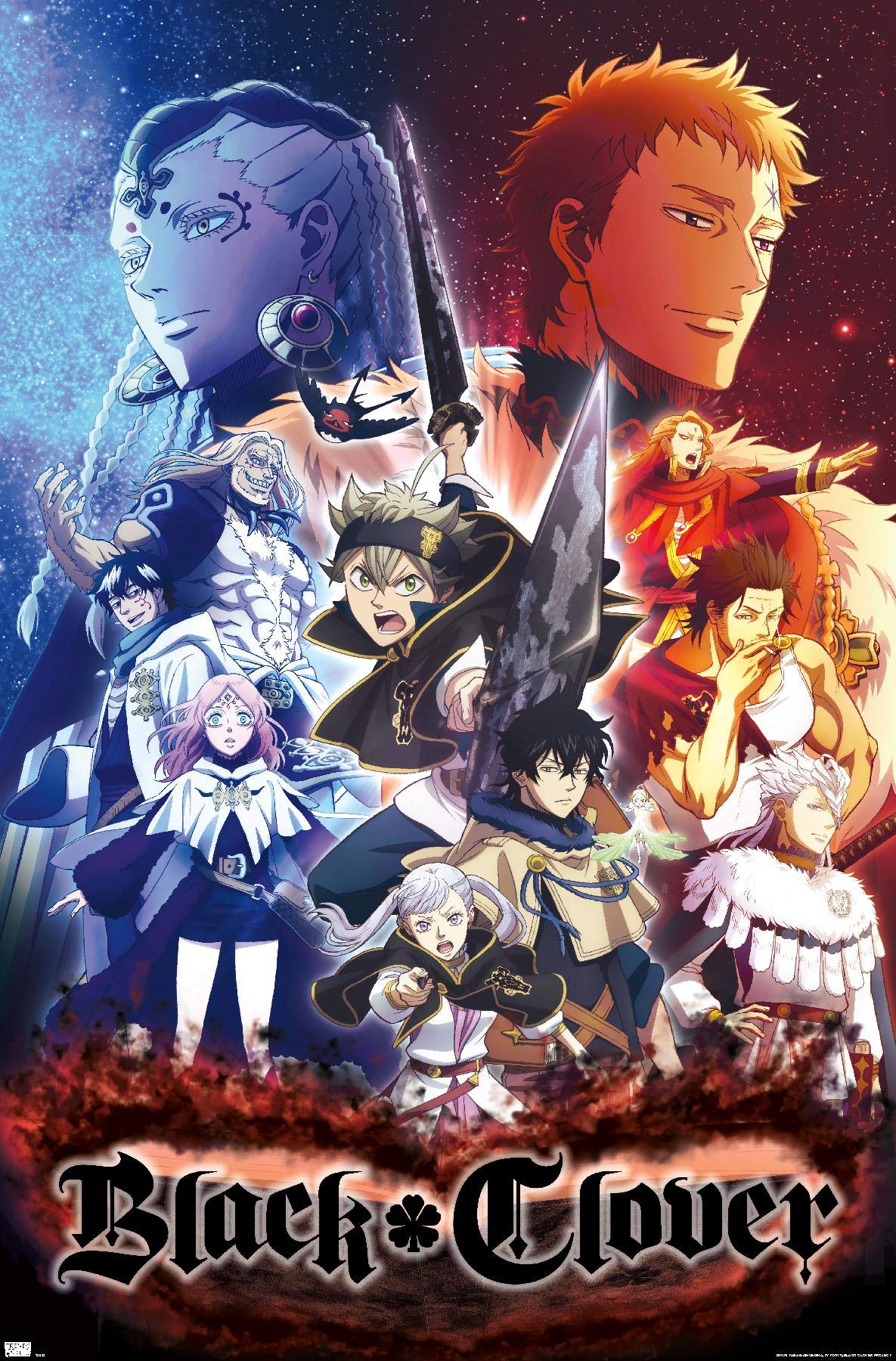 Trends International Black Clover - One Sheet Wall Poster, 22.375" x 34", Unframed Version