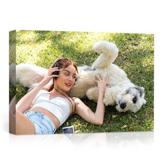 Gowelly Personalized Canvas Prints with Your Photos - Unique Canvas Wall Art and Home Decor - Custom Photo Gifts for Mom/Dad/Friends/Family Member, Custom Poster & Prints