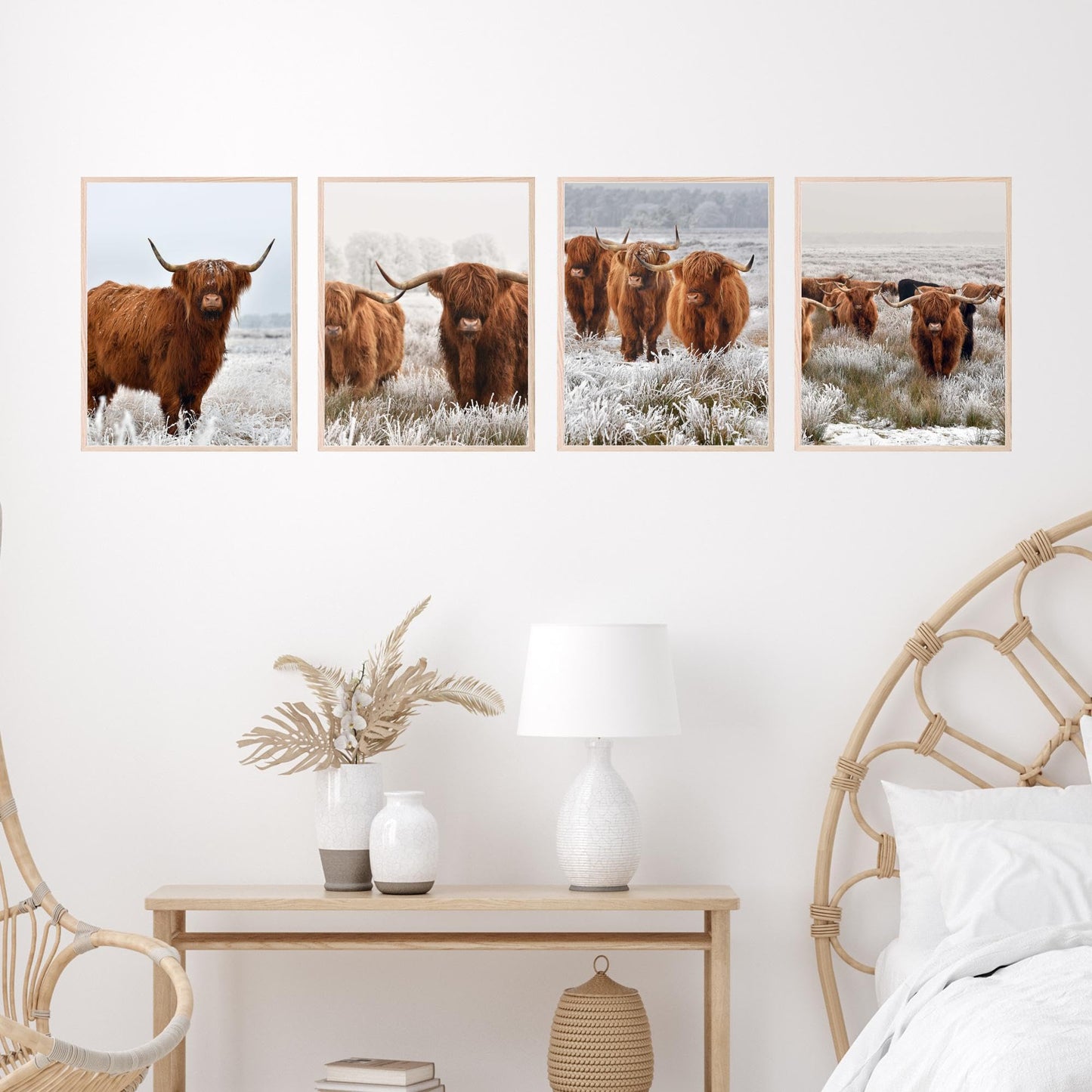 Insire Highland Cow Picture, Highland Cow Pictures Wall Decor, Highland Cow Art, Highlander Cow Decor, Highland Cow Wall Decor, Highland Cow Print, Highland Cow Poster - Unframed (8x10”)