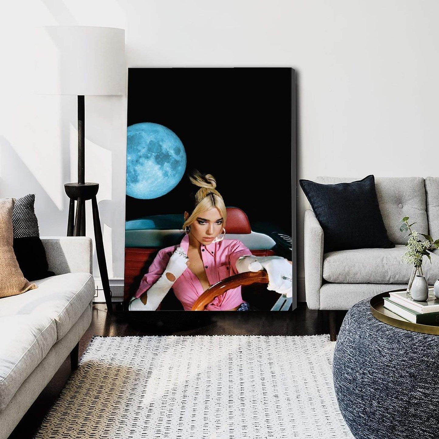 Dua Lipa Future Nostalgia Character Art Poster Canvas Art Poster and Wall Art Picture Print Modern Family Bedroom Decor Posters 12×18inch(30×45cm)