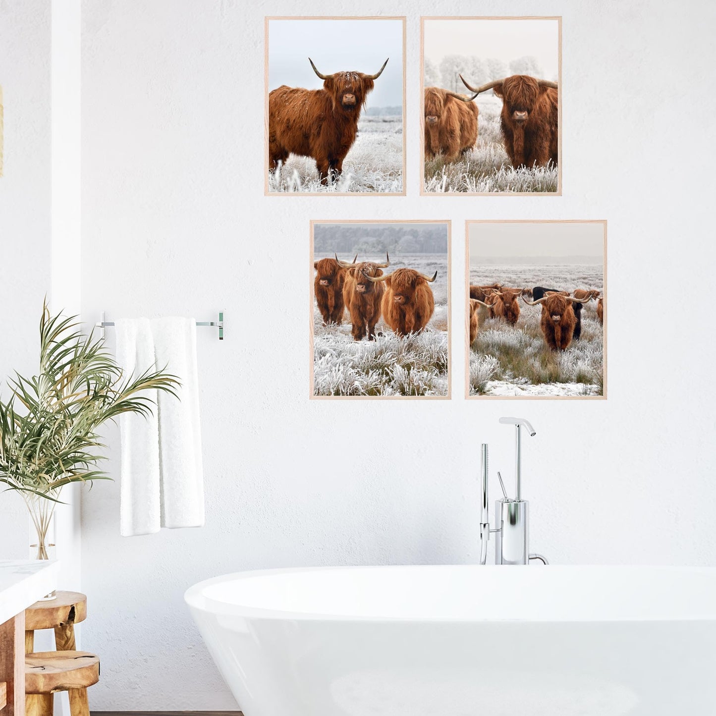 Insire Highland Cow Picture, Highland Cow Pictures Wall Decor, Highland Cow Art, Highlander Cow Decor, Highland Cow Wall Decor, Highland Cow Print, Highland Cow Poster - Unframed (8x10”)