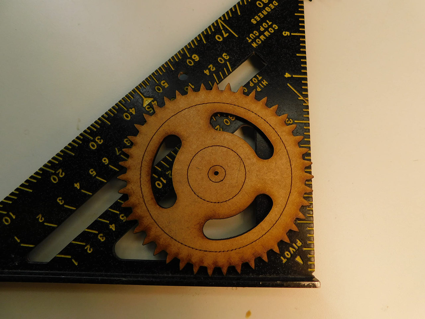 Steampunk Gears Wall Decor - Eight Gears, Two Push Rods - UNFINISHED - Free Shipping - Wood Gears