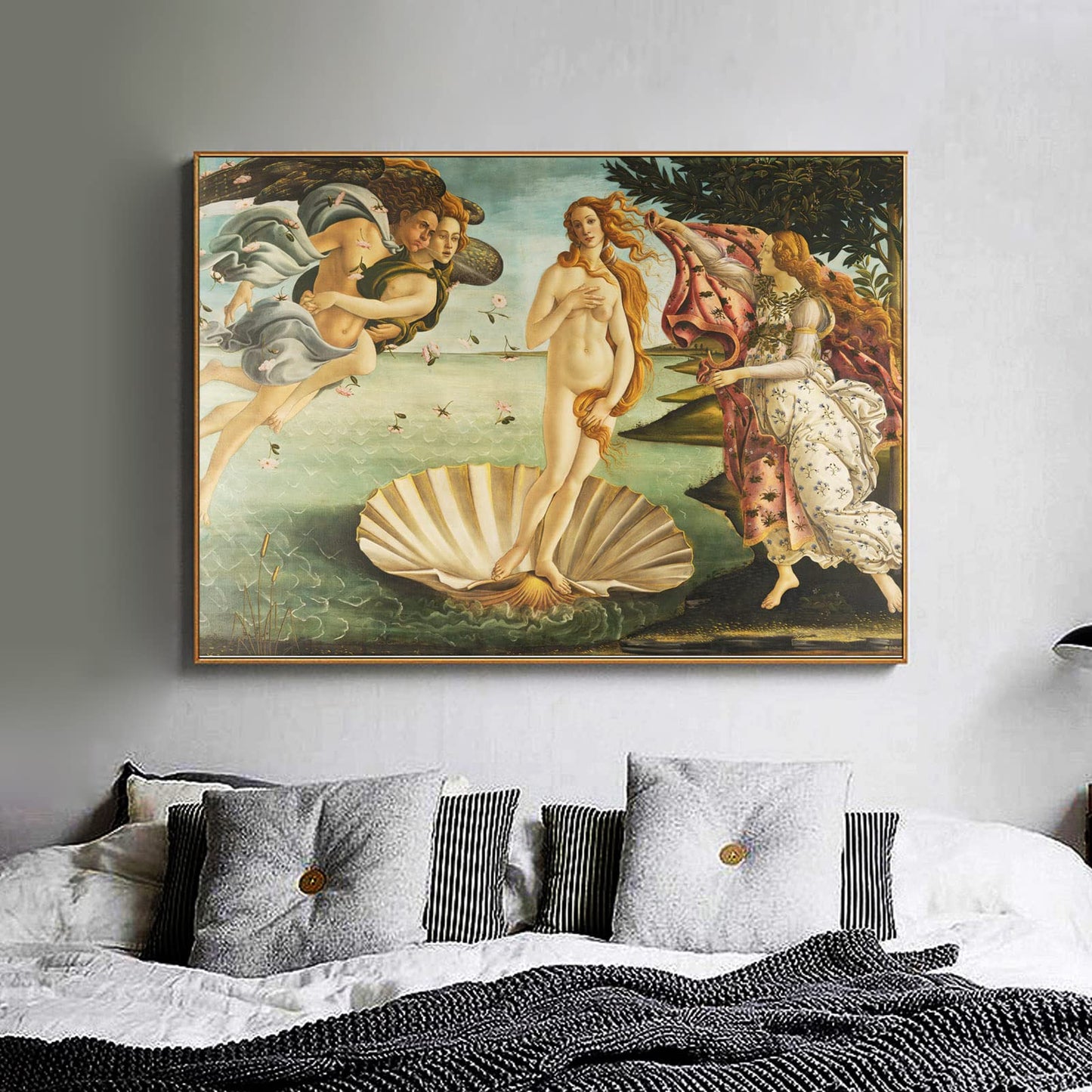 ZZPT Sandro Botticelli Wall Art Print - The Birth of Venus Poster - Abstract Painting Modern Canvas Art Wall Decor for Living Room Bedroom Home Decor Unframed (12x18in/30x45cm)