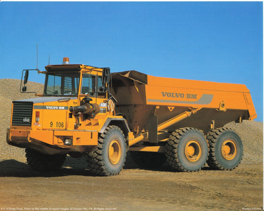 Truck Construction Volvo BM 6x6 A30 Dump Vehicle Wall Decor Art Print Poster (16x20)