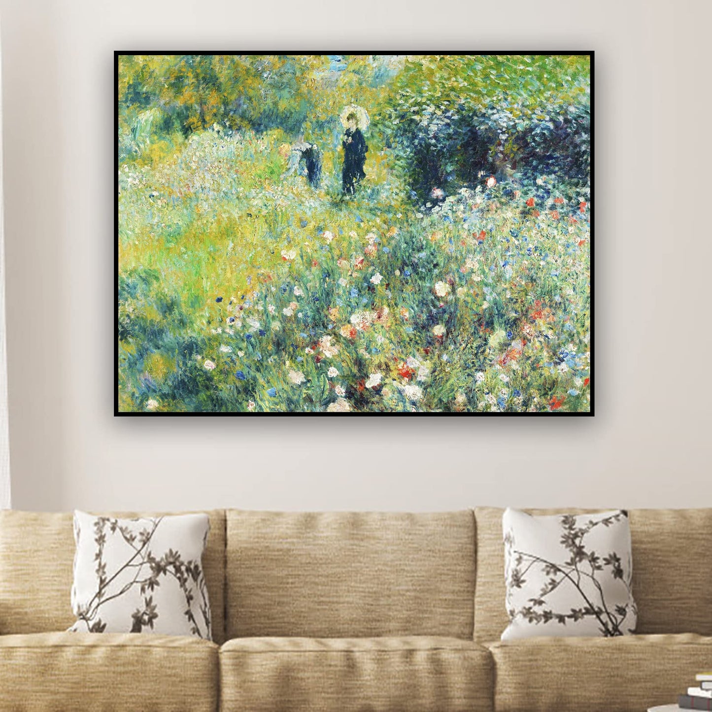 ZZPT Pierre Auguste Renoir Poster Print - Summer Landscape Canvas Wall Art - Oil Painting Reproduction Abstract Wall Decor for Living Room Office Unframed (12x16in/30x40cm)