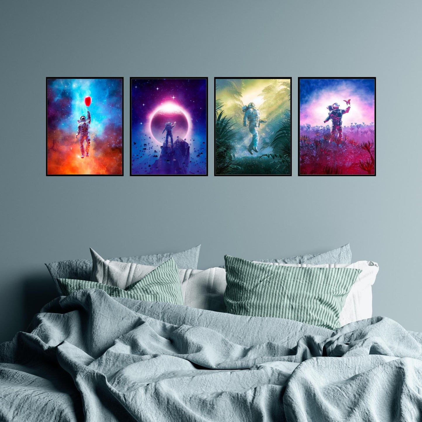Insire Galaxy Wall Art, Astronaut Wall Art, Astronaut Poster, Astronaut Photos, Space Tourism Poster, Astronauts Poster, Space Posters for Boys Room - Unframed (8x10”)