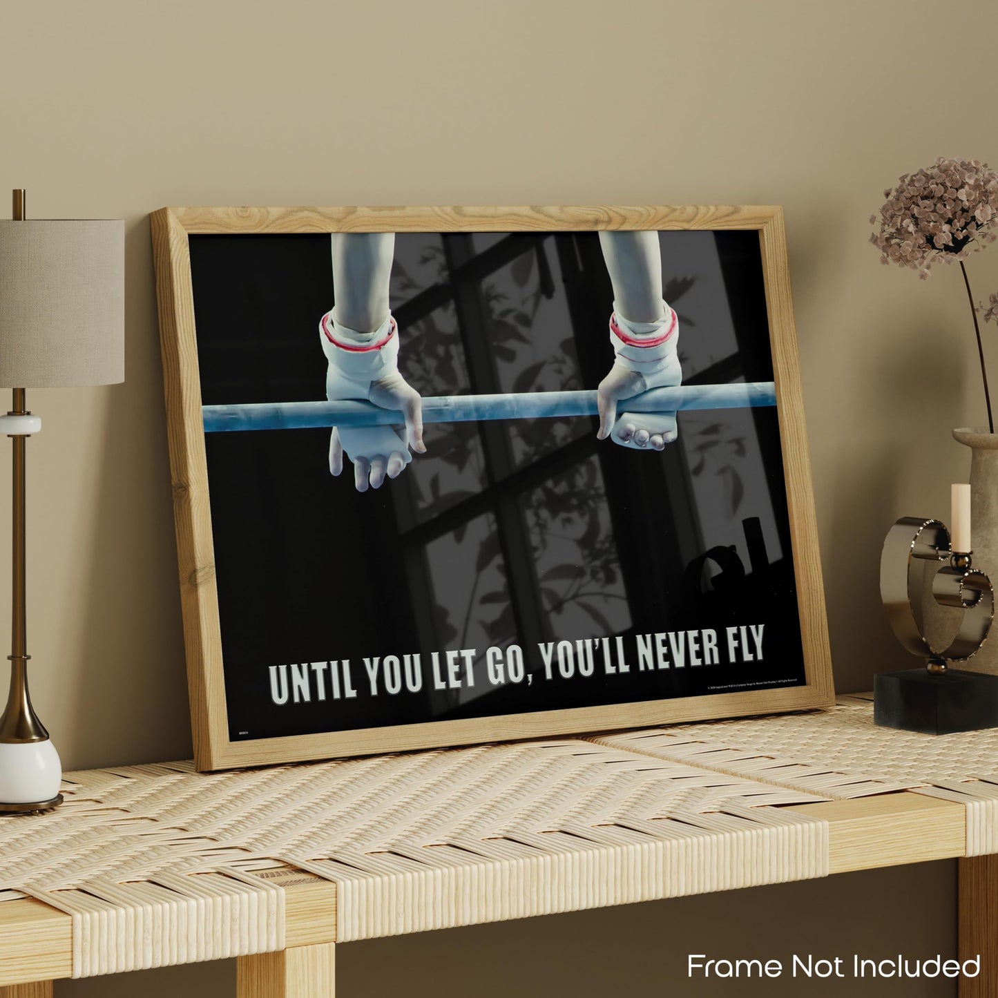Inspirational Wall Art Co. - Let Go - Gymnastics College Beam Coach Rings Motivational Quotes Workout Posters - Print Home Gift Teen Kids Girls Bedroom Decor - 11X14 inches