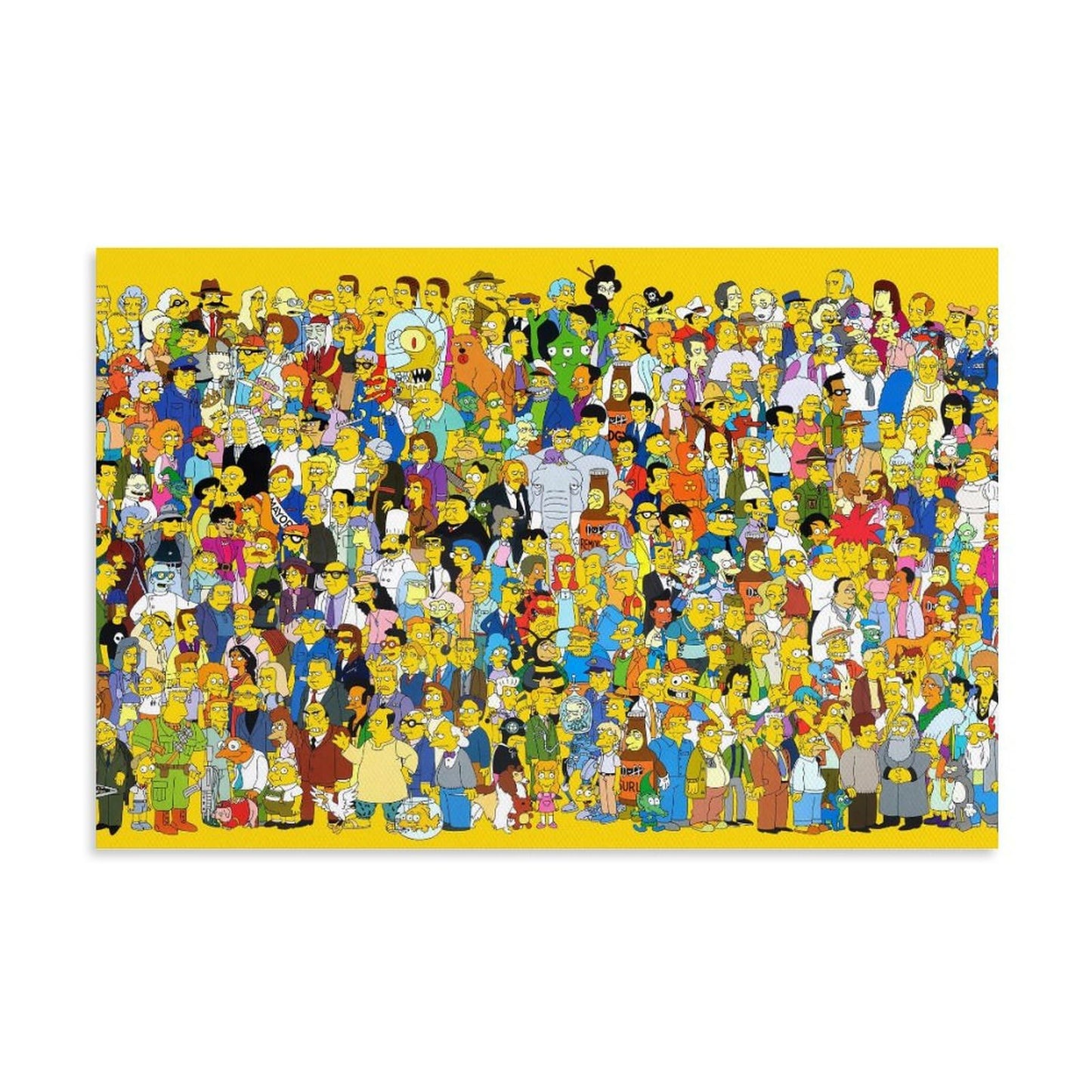 PENCHAIN Happy Family Simpson's One Family Anime Character Poster Print Canvas Poster Album Art Decor Painting Wall Art Canvas Poster Bedroom Decor Poster 08x12inch(20x30cm) Unframe-style